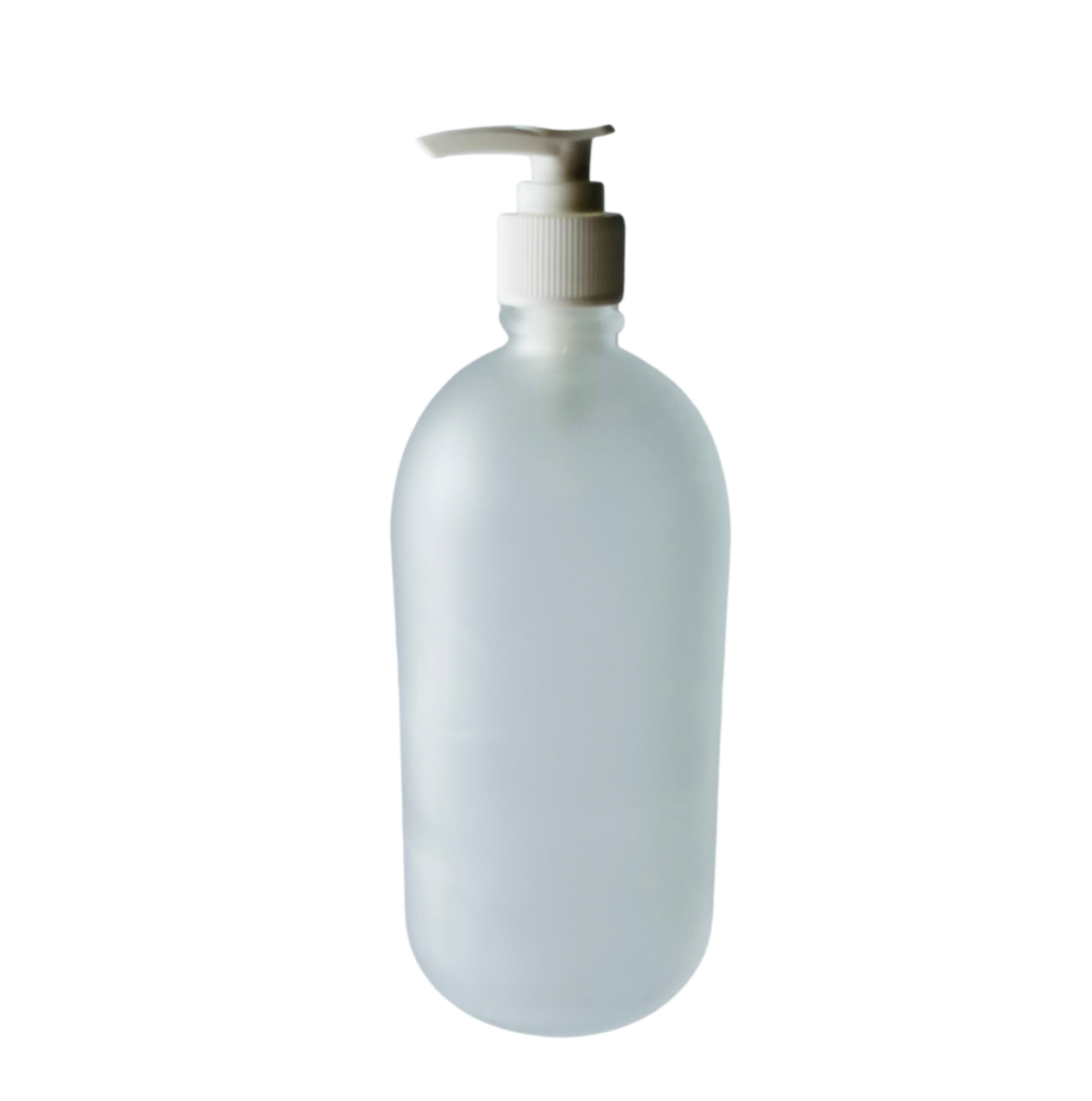 Frosted Glass Pump Bottle
